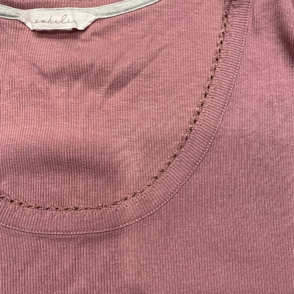 Women's mauve pink lounge top - awhile brand - 2X - Picture 4 of 6